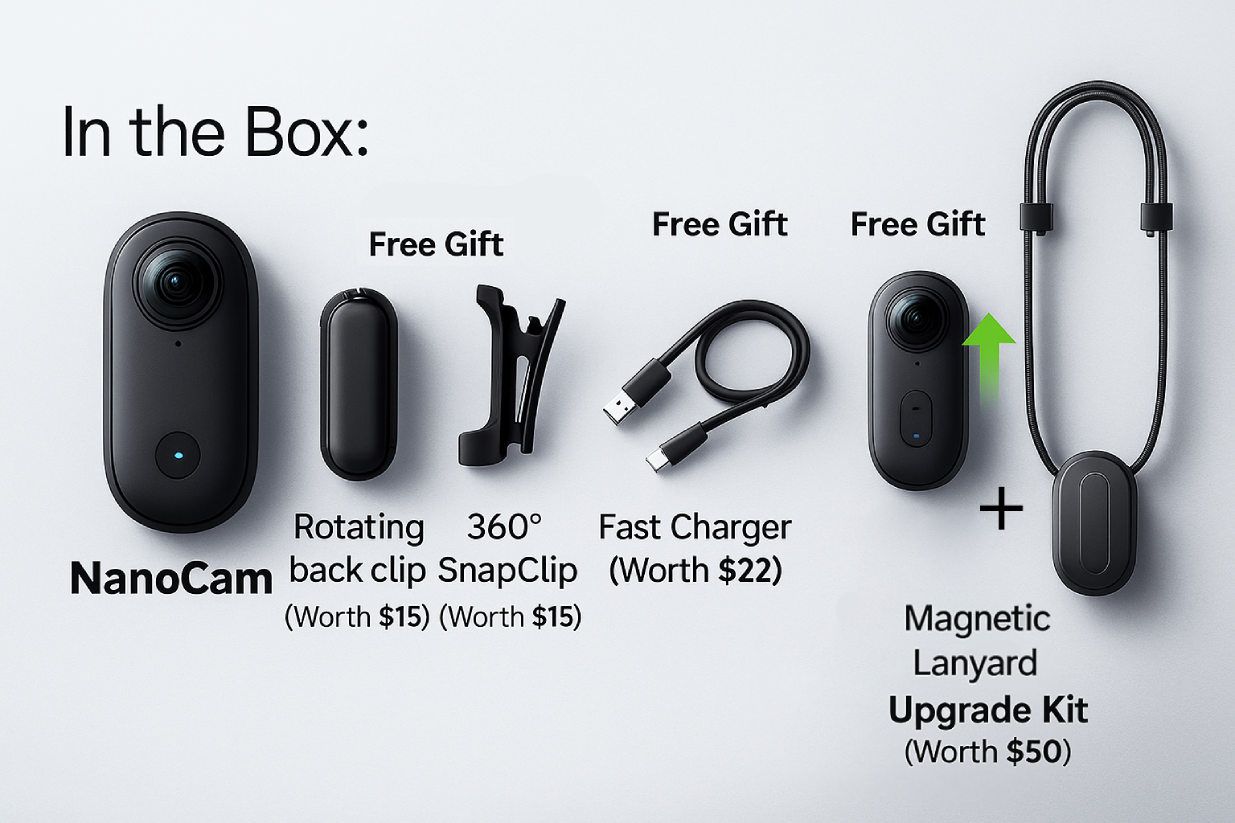 Flowen NanoCam™ - 1080p Thumb Action Camera